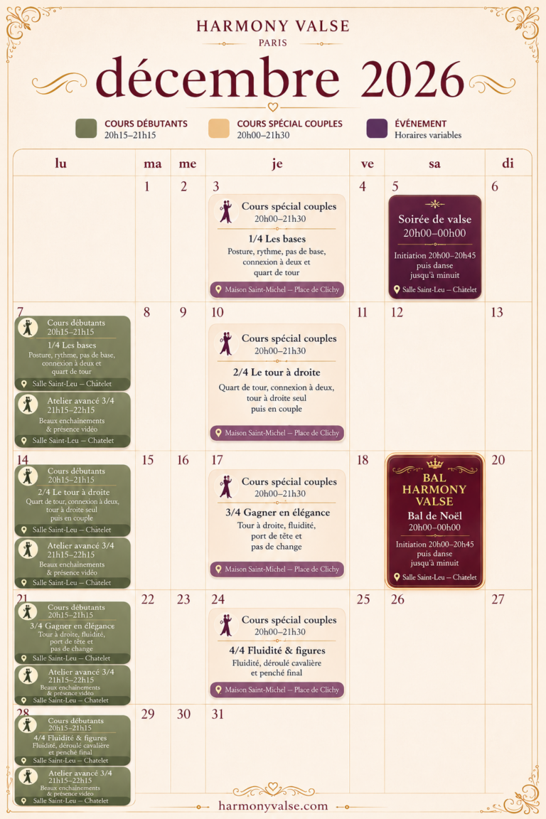 planning décembre