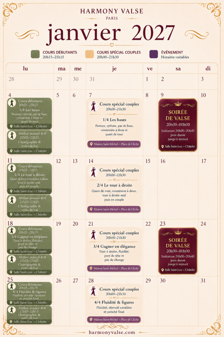 planning janvier