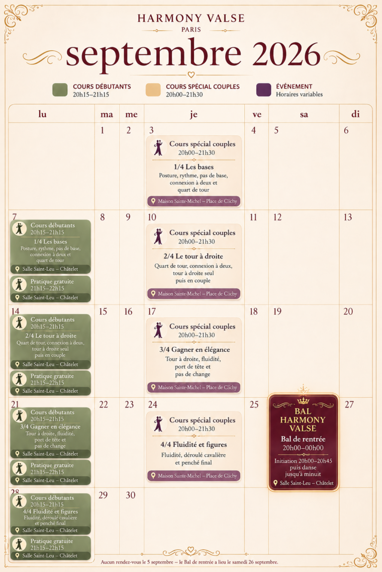 planning septembre